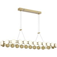 SL6610.203.26 Люстра светодиодная, золотого цвета, дневного света, 50W 4000K 5000Лм MONRO