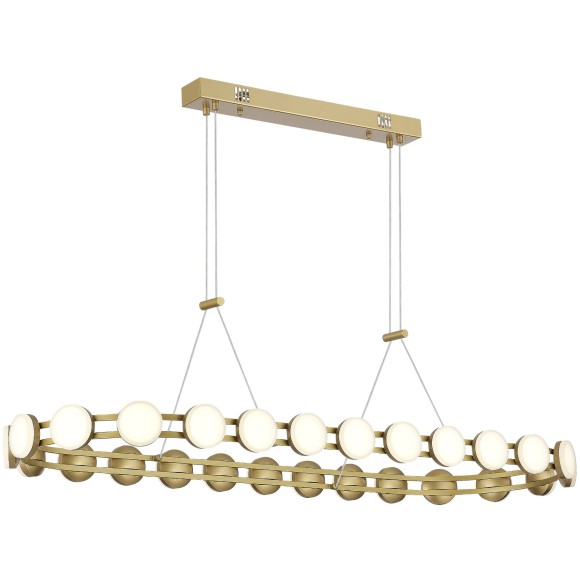 SL6610.203.26 Люстра светодиодная, золотого цвета, дневного света, 50W 4000K 5000Лм MONRO SL6610.203.26 Люстра светодиодная, золотого цвета, дневного света, 50W 4000K 5000Лм MONRO