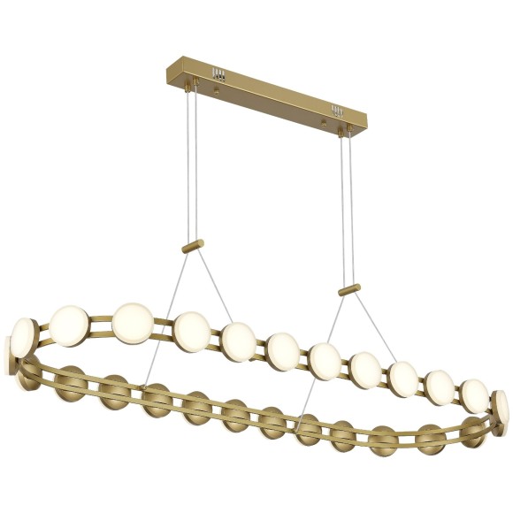 SL6610.203.26 Люстра светодиодная, золотого цвета, дневного света, 50W 4000K 5000Лм MONRO SL6610.203.26 Люстра светодиодная, золотого цвета, дневного света, 50W 4000K 5000Лм MONRO