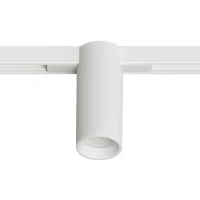 Arte Lamp OPTIMA A7270PL-1WH Черный магнитный трековый светодиодный светильник, вертикальный неповоротный цилиндр, COB LED 12Вт 4000К 1300Лм 36° CRI90 IP20 48В светодиоды BRIDGELUX