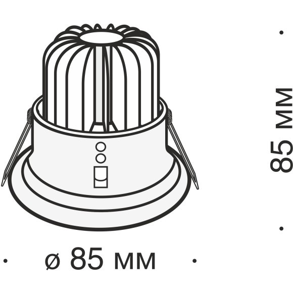 Встраиваемый светильник Technical DL034-2-L8W