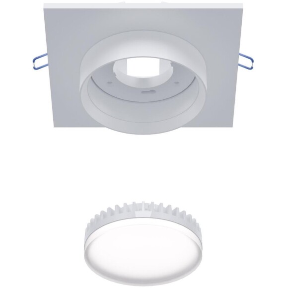 4674-1U, уличный светильник, L110xW110xH42, cutout:D95, 1xGX53LEDx15W, IP44, excluded