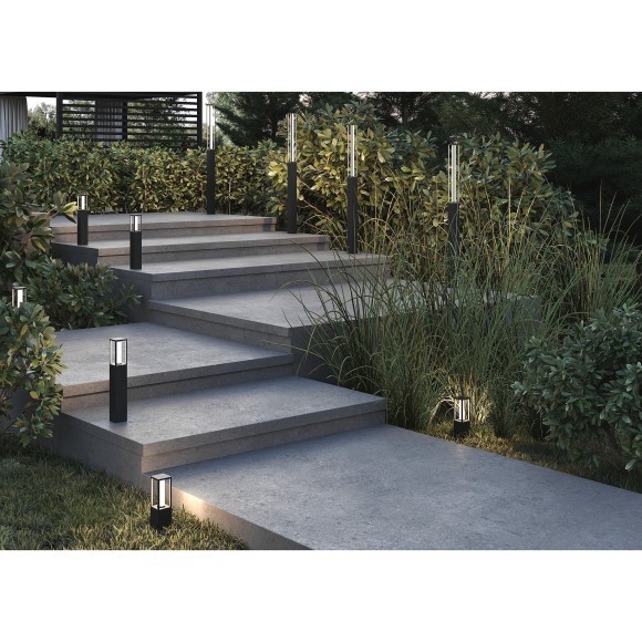 Садово-парковый уличный светодиодный столб высотой 2.5м LED 25Вт RA80 1650лм 3000К Maytoni Outdoor Expo O480FL-L25B3K