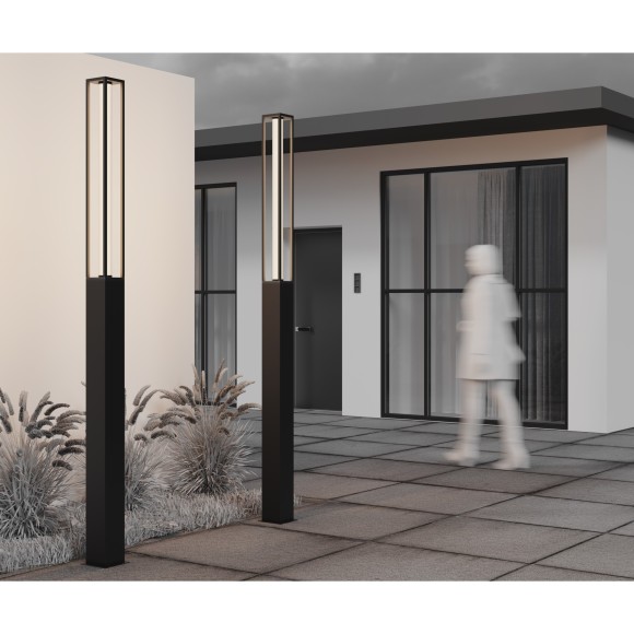 Садово-парковый уличный светодиодный столб высотой 2.5м LED 25Вт RA80 1650лм 3000К Maytoni Outdoor Expo O480FL-L25B3K