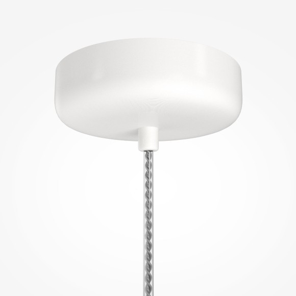 Белый подвесной светодиодный светильник с прозрачным стеклянным плафоном Maytoni Spirito MOD286PL-L18W3K