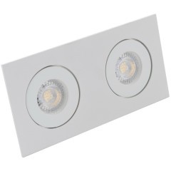 DK2020-WH Встраиваемый светильник, IP 20, 50 Вт, GU10, белый, алюминий