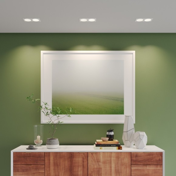 Светильник встраиваемый Novotech WIR IP20 2xGX53 макс 12Вт 220-240V Novotech GEMINI 371007