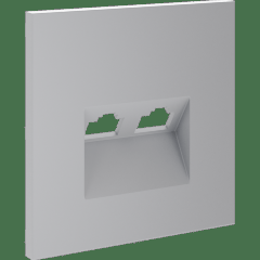 VLS001416 Накладка для розетки компьютерной двойной RJ45 категории 6Е (для проводов CAT5-CAT6 до 10 Гбит/сек) серого цвета VOLTUM S70 (серый) VLS001416 Накладка для розетки компьютерной двойной RJ45 категории 6Е (для проводов CAT5-CAT6 до 10 Гбит/сек) серого цвета VOLTUM S70 (серый)