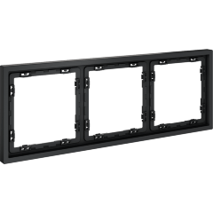 VLS100307 Рамка пластиковая для электрических изделий графитового цвета VOLTUM серии S70 на 3 поста (графит)