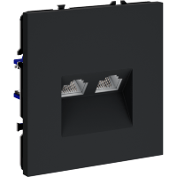 VLS060207 Розетка компьютерная двойная RJ45+RJ45 категории 6Е (для проводов CAT5-CAT6 до 10 Гбит/сек) графитового цвета VOLTUM S70 (графит)