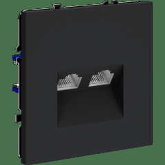 VLS060207 Розетка компьютерная двойная RJ45+RJ45 категории 6Е (для проводов CAT5-CAT6 до 10 Гбит/сек) графитового цвета VOLTUM S70 (графит)