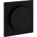 VLS002008 Накладка для диммера (светорегулятора) поворотно-нажимного черного матового цвета VOLTUM S70 (черный матовый)