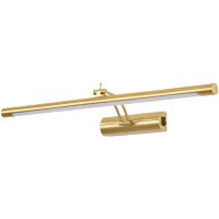 Lightstar Noce 201121 Латунная светодиодная подсветка для картин и зеркал шириной 60см, с выключателем на корпусе и CCT переключением цветности на драйвере, 14Вт 3000;4000;6000К 840Лм CRI90