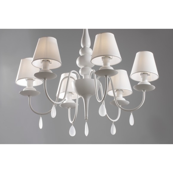 Люстра подвесная Freya FR5756-PL-06-W Eliza под лампы 6xE14 40W