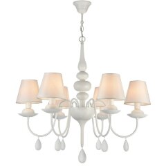 Люстра подвесная Freya FR5756-PL-06-W Eliza под лампы 6xE14 40W