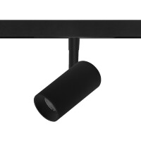 Lightstar Uno 209507CCT Черный магнитный трековый поворотный светильник спот, плафон цилиндр, с CCT регулировкой цветовой температуры, LED 12Вт 800лм 3000-4000-6000К 24° CRI90 IP20 48V