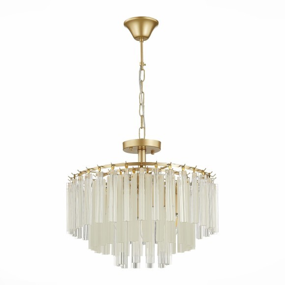 SLE260103-05 Светильник подвесной Шампань/Шампань, Прозрачный E14 5*40W REGGIO