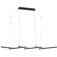 SL394.403.06 Люстра подвесная ST-Luce Черный/Белый LED 6*14W 4000K BASONI