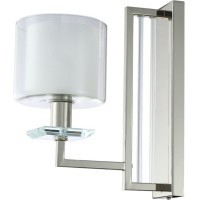 Бра Crystal Lux NICOLAS AP1 NICKEL/WHITE