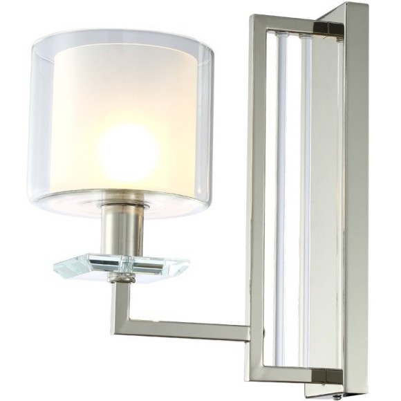 Бра Crystal Lux NICOLAS AP1 NICKEL/WHITE