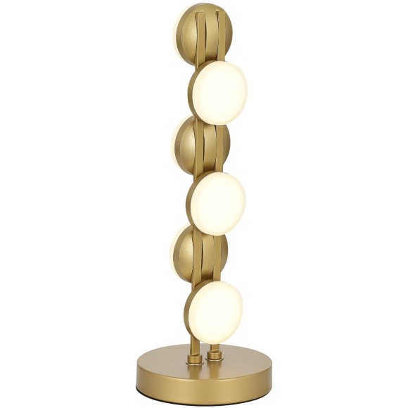 SL6610.204.06 Прикроватная светодиодная золотая лампа с выключателем на проводе 12W 4000K 1200лм MONRO