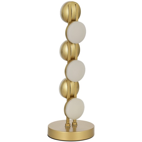 SL6610.204.06 Прикроватная светодиодная золотая лампа с выключателем на проводе 12W 4000K 1200лм MONRO