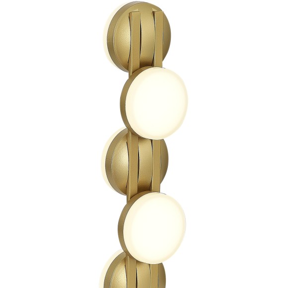 SL6610.204.06 Прикроватная светодиодная золотая лампа с выключателем на проводе 12W 4000K 1200лм MONRO