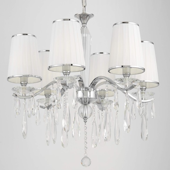 Хрустальная подвесная люстра Lumina Deco Alessia LDP 1726-6 CHR
