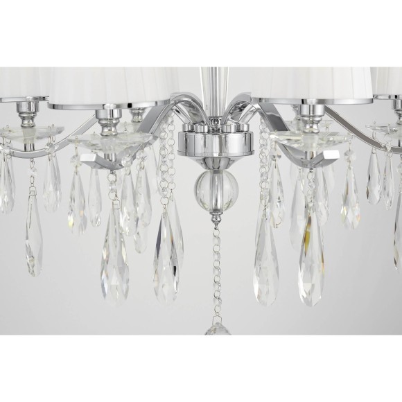 Хрустальная подвесная люстра Lumina Deco Alessia LDP 1726-6 CHR