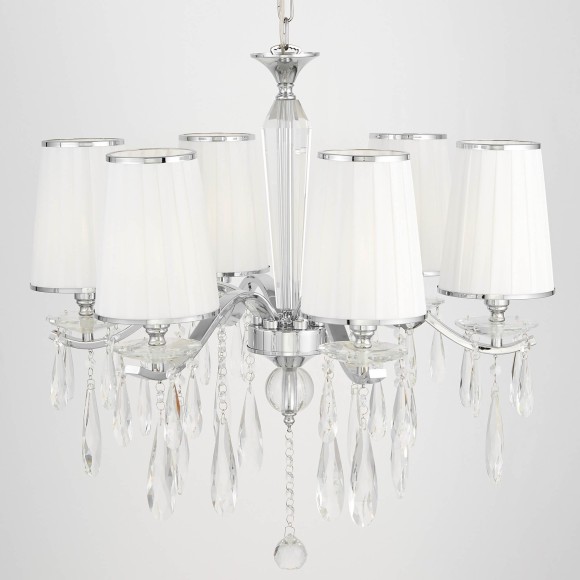 Хрустальная подвесная люстра Lumina Deco Alessia LDP 1726-6 CHR