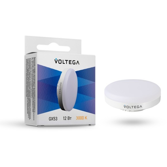 Светодиодная лампа Voltega Simple GX53 12W 3000K 180° 7234