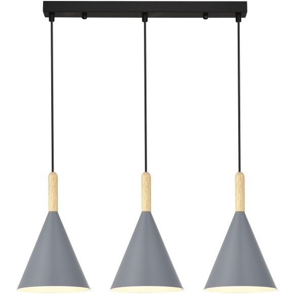 SLE1255-413-03 Светильник подвесной Черный/Серый E27 3*40W ARKET SLE1255-413-03 Светильник подвесной Черный/Серый E27 3*40W ARKET