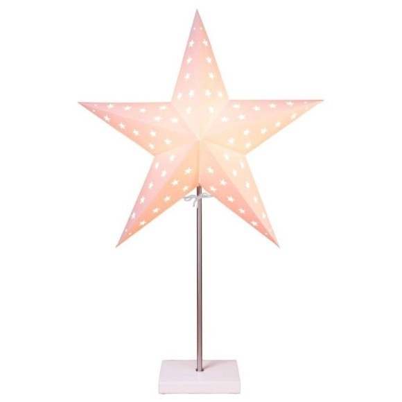Светильник STAR DOT, 1X25W, (E14) 220V, 43х65 см, картон, белый, дерево, белый, металл, серебряный Eglo Leo 233-06