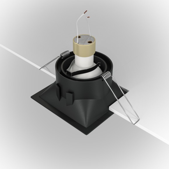 Встраиваемый светильник Maytoni DL029-2-01B Dot под лампу 1xGU10 50W