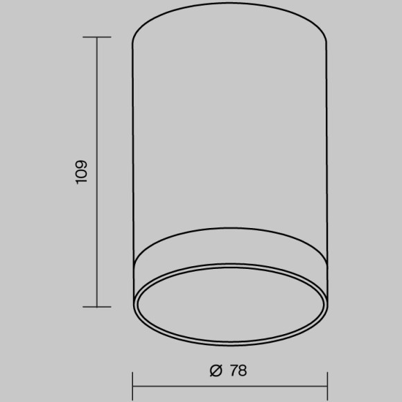 Потолочный светильник Outdoor O500CL-L10B3K