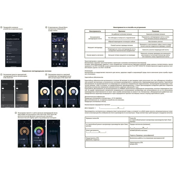 Готовый комплект из 5м светодиодной ленты 8мм 3000К RA90 IP65, с блоком питания 100W, контроллером и пультом для диммирования