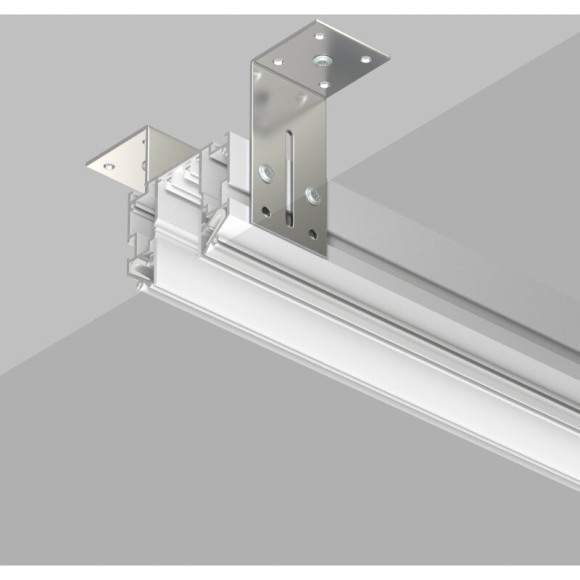 TR2023-WH Белый профиль-шинопровод 3м для гарпунных (ПВХ) натяжных потолков Denkirs SMART ONE 220V