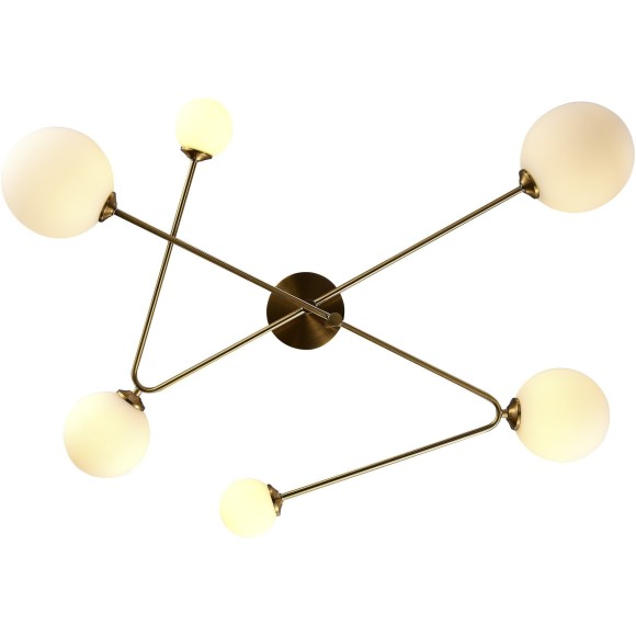 SLE2211-302-06 Светильник потолочный Латунь/Белый G9 LED 6*5W FANTINI SLE2211-302-06 Светильник потолочный Латунь/Белый G9 LED 6*5W FANTINI