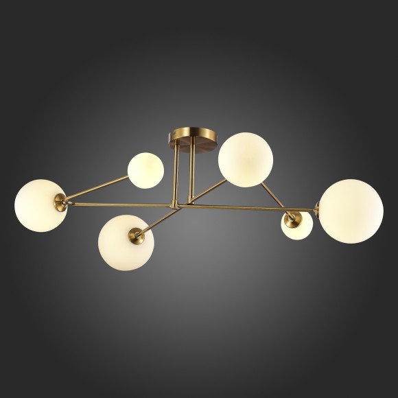 SLE2211-302-06 Светильник потолочный Латунь/Белый G9 LED 6*5W FANTINI SLE2211-302-06 Светильник потолочный Латунь/Белый G9 LED 6*5W FANTINI