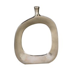 421312 ANKAREFO Декоративная ваза L430, B60, H575, алюминий, никель