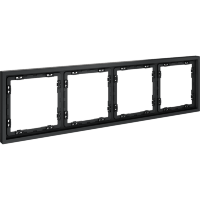 VLS100407 Рамка пластиковая для электрических изделий графитового цвета VOLTUM серии S70 на 4 поста (графит)