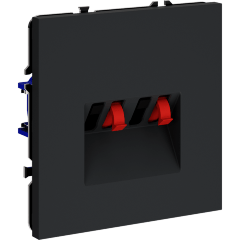 VLS060307 Розетка акустическая 4-местная для подключения динамиков и других звуковоспроизводящих устройств (для проводов сечением 0,5 — 4 ММ²) графитового цвета VOLTUM S70 (графит) VLS060307 Розетка акустическая 4-местная для подключения динамиков и других звуковоспроизводящих устройств (для проводов сечением 0,5 — 4 ММ²) графитового цвета VOLTUM S70 (графит)