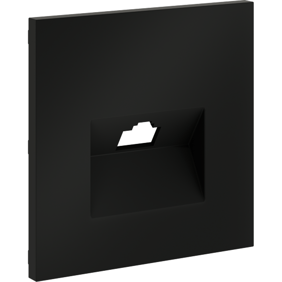 VLS001308 Накладка для розетки RJ45 категории 6Е (для проводов CAT5-CAT6 до 10 Гбит/сек) черного матового цвета VOLTUM S70 (черный матовый) VLS001308 Накладка для розетки RJ45 категории 6Е (для проводов CAT5-CAT6 до 10 Гбит/сек) черного матового цвета VOLTUM S70 (черный матовый)