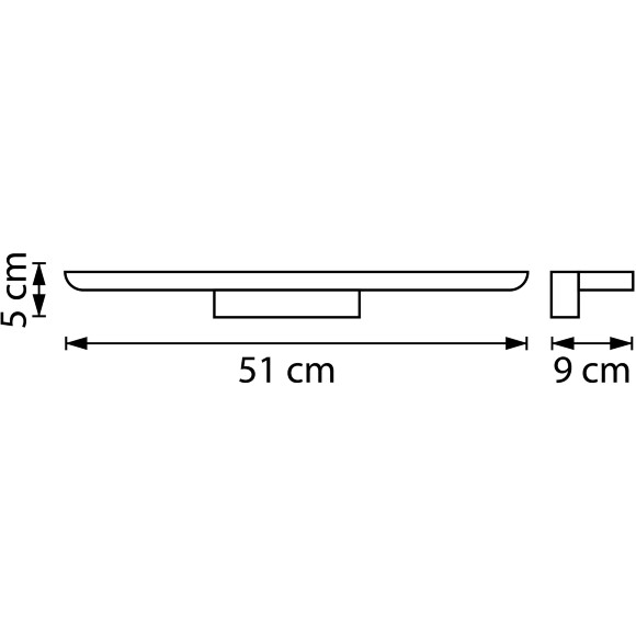 Lightstar Noce 201077 Черная матовая светодиодная подсветка для картин и зеркал шириной 51 см, с выключателем на корпусе и CCT переключением цветности на драйвере, 20Вт 3000;4000;6000К 1440Лм CRI90 Lightstar Noce 201077 Черная матовая светодиодная подсветка для картин и зеркал шириной 51 см, с выключателем на корпусе и CCT переключением цветности на драйвере, 20Вт 3000;4000;6000К 1440Лм CRI90