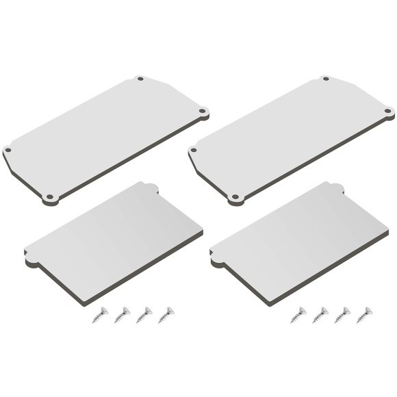 Заглушка торцевая 2шт (для профиля-ниши DK5850-WH) Denkirs Flod DK5852-WH