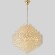 Crystal Lux HEDONIST SP16 3890/316 Большая подвесная хрустальная декоративная люстра, макс. высота 235см, диаметр 60см, металл цвета золото, хрусталь, лампы E14 16x40W IP20 220В