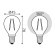 105801113 Лампа Gauss Filament Шар 13W 1100lm 2700К Е14 LED 1/10/50