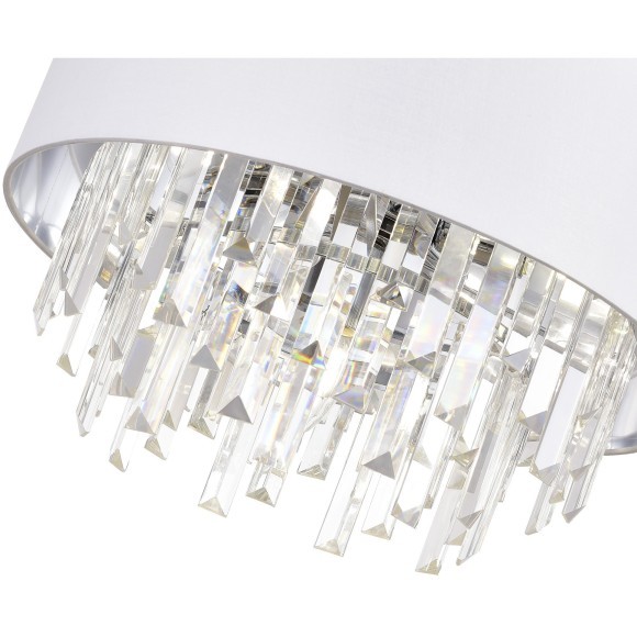 SLE1120-103-07 Светильник подвесной Хром/Белый E14 7*40W DAHLIA