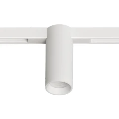 Arte Lamp OPTIMA A7290PL-1WH Белый магнитный трековый светодиодный светильник, вертикальный неповоротный цилиндр, COB LED 12Вт 3000К 1300Лм 36° CRI90 IP20 48В светодиоды BRIDGELUX