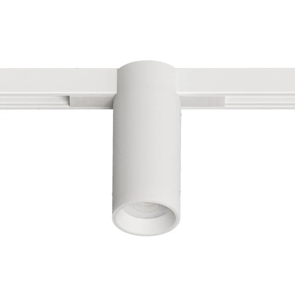 Arte Lamp OPTIMA A7290PL-1WH Белый магнитный трековый светодиодный светильник, вертикальный неповоротный цилиндр, COB LED 12Вт 3000К 1300Лм 36° CRI90 IP20 48В светодиоды BRIDGELUX